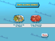 Korean DVD sing-along songs menu