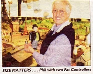 PhilFatControllerModels.jpg (210 KB) Phil with Sir Topham Hatt's small scale and close-up models