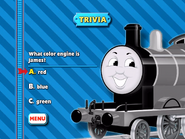 James in grey livery in the Best of James Trivia game