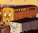 A light brown cattle truck