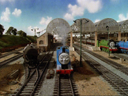 Edward races through Knapford in the second series