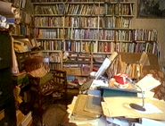 The Reverend W. Awdry's cluttered study