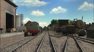 Dennis at the fuel depot
