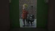 The Blond-haired Boy's Dog