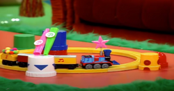 WoodenRailwayJamesinTheDoodlebops