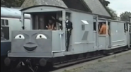 A brake van with BoCo's face