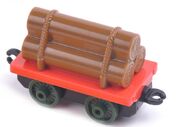 Red Log Truck