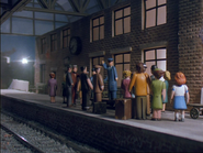 Gordon's passengers on the platform