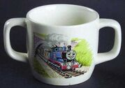 Double handle Thomas the Tank Engine cup