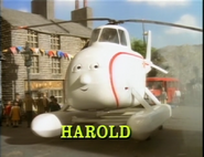 Harold's Trackside Tunes namecard from the fifth season episode, Toby and the Flood