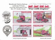 Set of stamps commemorating the 70th anniversary of Four Little Engines