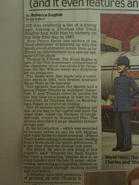 A newspaper article featuring the episode