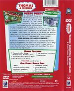 US spine and back cover with Thomas' Songs & Roundhouse Rhythms sampler CD