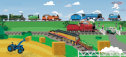 A stakebed wagon as illustrated by Dan Crisp