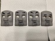 Four of Lorry 3's faces owned by Twitter and Instagram user ThomasTankMerch