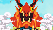 The dragon "breathing out steam" in Short Story Adventures