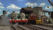 Gordon, Henry, Salty and Diesel at Brendam