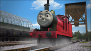 James in his red livery in The Adventure Begins