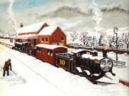 Douglas' snowplough in the Railway Series