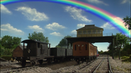 A brake van in the ninth series