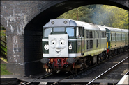 A BR Class 31 (with Diesel's face)