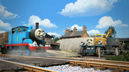 Thomas with mud splatters (Henry Spots Trouble)