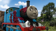 Thomas covered in jam