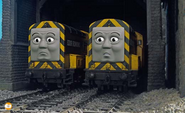 'Arry and Bert with larger CGI faces