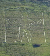 The Long Man of Wilmington, the inspiration for the Man in the Hills