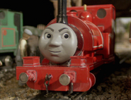 Skarloey's smirking face that only appeared in the fourth series (1994)