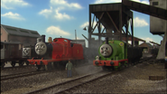 James and Percy at the coaling plant