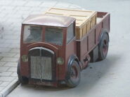 A standard red lorry