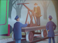 The pump trolley in a My Thomas Story Library book
