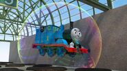 Thomas in a giant bubble