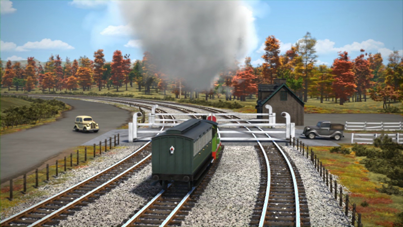 Three Track Level Crossing Thomas The Tank Engine Wikia Fandom