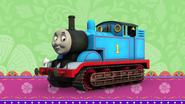 Thomas imagines himself with Oliver's wheels in The Great Race