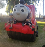 Inflatable Minis James for day out with Thomas events