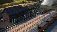 The Arlesdale Railway station in the television series