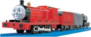 Plarail James with van and tar tanker