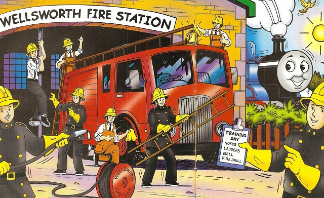 thomas the train fire station