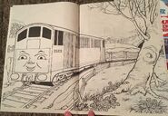 The trucks in Bumper Colouring Book