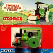 George depicted in his TVS livery in packaging art