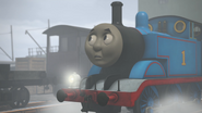 Thomas hears a whistling noise