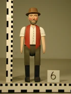 Old Bailey's head on Jem Cole's body in an eighth series ruler reference photograph