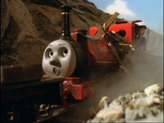 Skarloey's shocked face that appeared between the fifth and twelfth series, excluding the sixth, eighth and eleventh series, Jack and the Sodor Construction Company, Thomas and the Magic Railroad and Calling All Engines! (1998, 2003, 2005-2006, 2008)