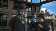 The Mayor with Sir Topham Hatt at Knapford