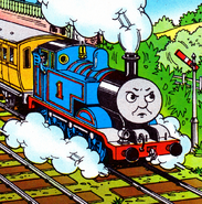 Thomas held up by a signal at the station