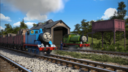 Thomas and Percy at the washdown in the twentieth series