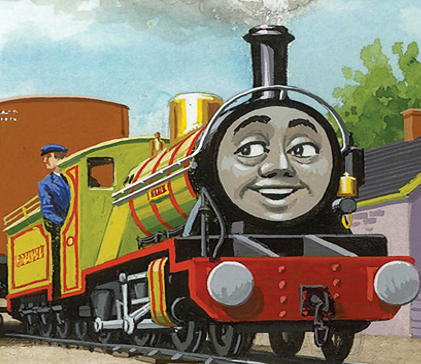 yellow thomas train