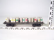 Calling All Engines! ruler reference of a flatbed carrying paint drums
